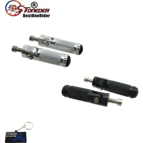 STONEDER CNC Aluminum Folding Footpegs Rider Foot Rest Pegs Set Rearset For Motorcycle