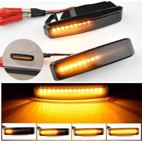 Dynamic Side Marker Fender LED Dynamic Fender Turn Signal Indicator Lamp Fit for 5ER E39 1995‑2003