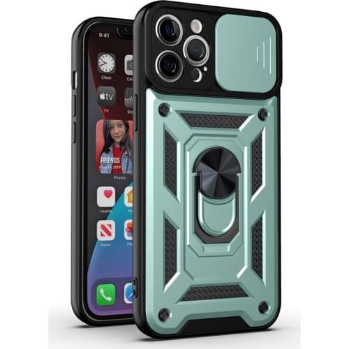 Camera Len Shockproof TPU Bumper Ring Stand Cover for Samsung Galaxy S21 S20 FE Note20 Note 20 Ultra Plus A52 A72 A12 5G 4G Case
