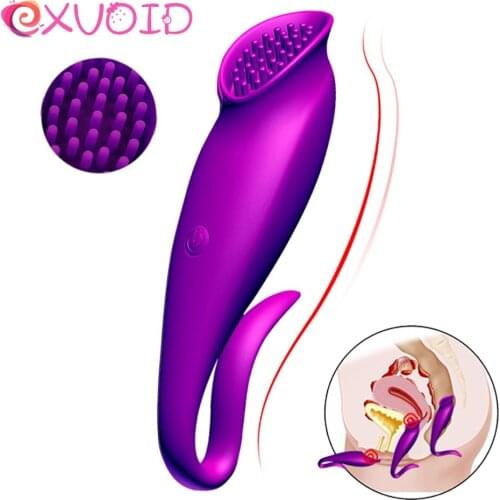 EXVOID Nipple Sucker Vibrator Brush Clitoris Stimulator G-spot Vagina Massager Sex Toys for Women Female Masturbator Pussy Pump