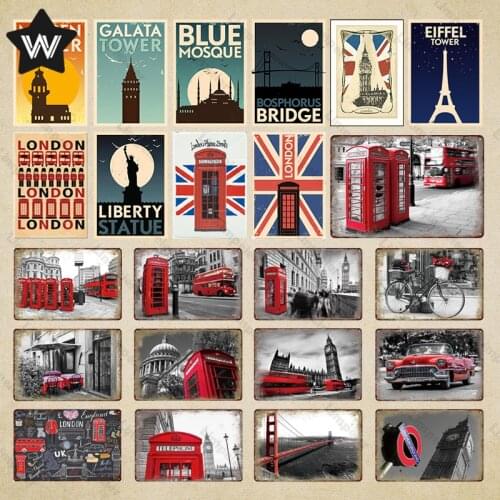 Vintage Metal Signs Decor Vintage Metal Signs Decor American Style Metal Sign Tin Plaque Retro Wall Stickers for Club Decoration