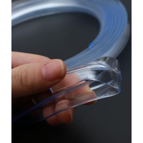 C5AA Infant Baby Safety Corner Protection Strip Guards Transparent Table Edge Furniture Corner Protectors Soft PVC Bumper