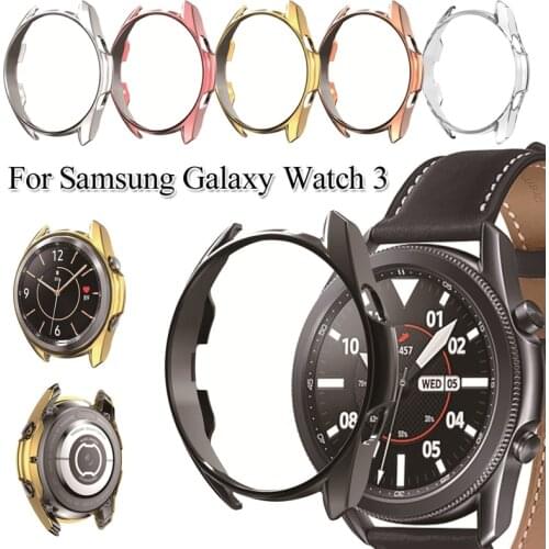 Protective Case for Samsung Galaxy Watch 3 45mm 41mm Watch3 Soft TPU Protective Bumper Cases Watch Accessories
