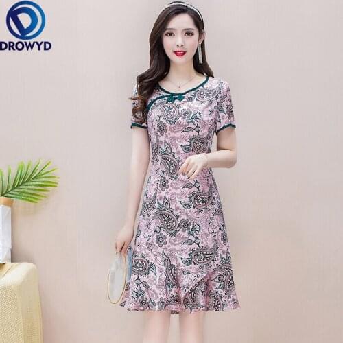 Plus Size Dress 2021 Summer Party Event Women O-Neck Allover Exquisite Embroidery 3/4 Sleeve Midi Pink Yellow Sexy Dress Vestido