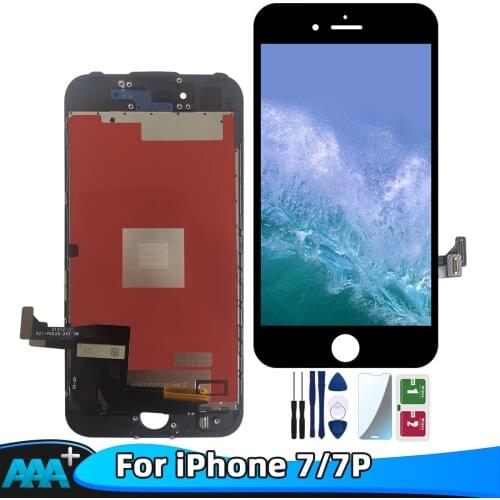 Perfect Quality AAA+++ For iPhone 7 7 Plus LCD Screen Display 100% No Dead Pixel+Tempered Glass