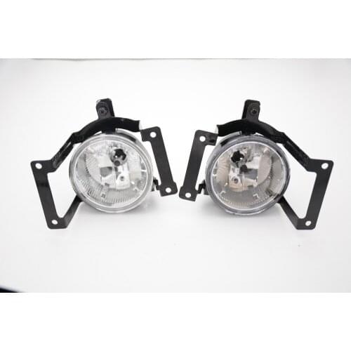 1Pair Clear Front Bumper Fog Lights Lamps w/Bulbs For Hyundai Tucson 2005-2009