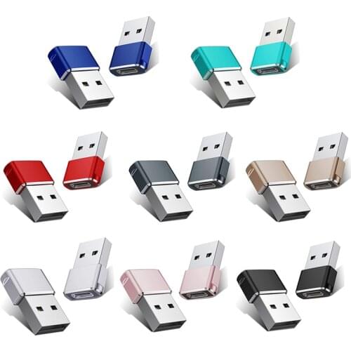 1PCS Universal Usb To Type C Adapter OTG Converter For Android Mobile Mini Type-C Jack Splitter smartphone USB C Connectors