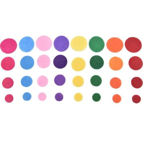 100pcs Round Non-Woven Felt Fabric Patches Circle Felt Patch For DIY Craft Supply Sewing Accessories