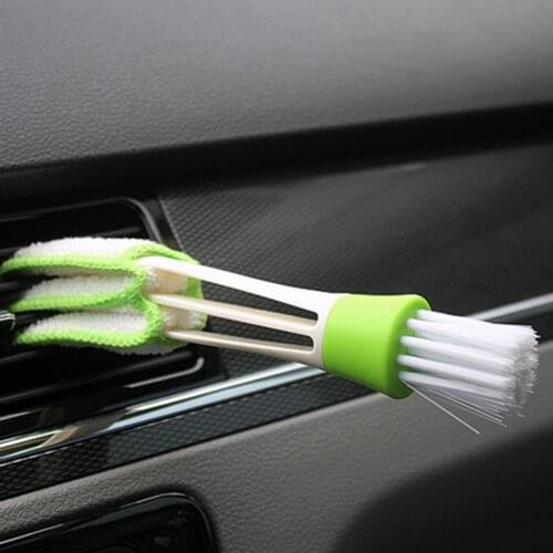 2 In 1 Car Air-Conditioner Outlet Cleaning Tool Multi-purpose Dust Brush Car Accessories Interior Multi-purpose Brush