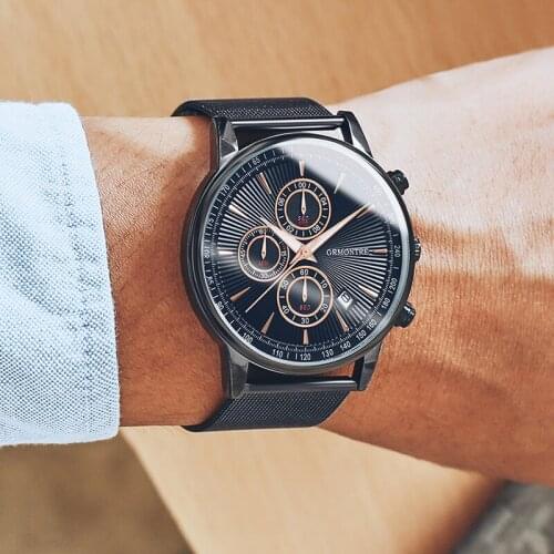 2019 Men Watches Top Brand Luxury Military Analog Quartz Watch Mens Sport Wristwatch Relogio Masculino Waterproof 30M GRMONTRE