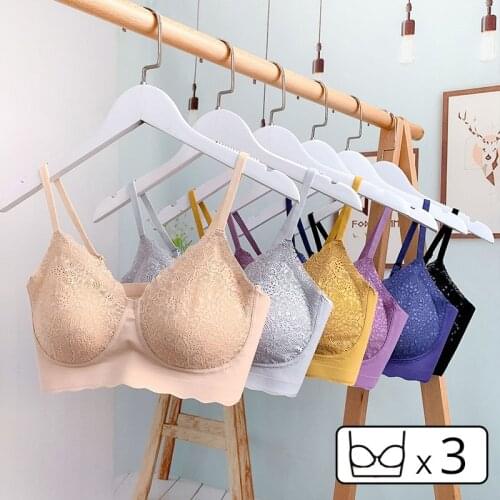 3pcs Womens Underwear Tube Top Bra Sexy Lingerie Seamless Bras Push Up Bralette Latex Bra Intimates Sports Vest Female Clothes