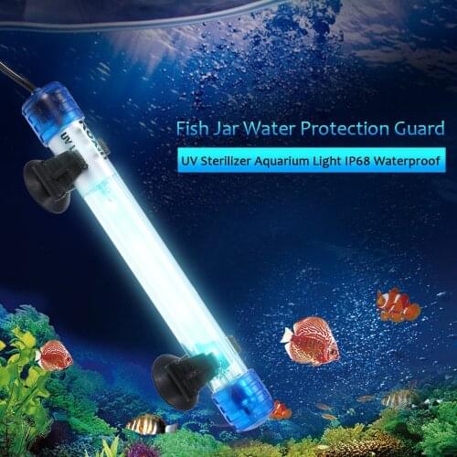Aquarium germicidal lamp ultraviolet lamp fish pond disinfection lamp koi uv algae removal purification diving built-in equipmen