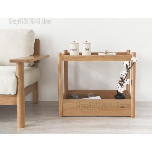 Side Table Solid Wood Corner Table Sofa Side Cabinet Side Cabinet Japanese Style Side Table Net Red Small Coffee Table Side Tabl