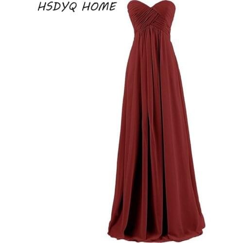 Royal Blue Chiffon Long Bridesmaid Dresses New Fashion Wedding Party Dresses robe Formal dress