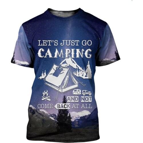 Love Camping Hip Hop Tshirt Men 3D Full Print t-shirts Truck Driver Unisex Summer Short Sleeve Tee Harajuku Punk Style Women Top