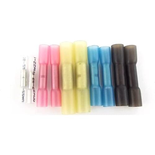 Terminals Block Wire Connector Electrical Crimp Terminal Waterproof Insulated Heat Shrink Sleeve Butt plice 22-18/16-14/12-10AWG