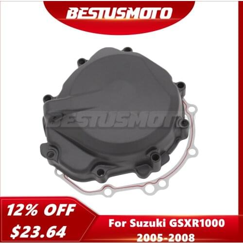 Motorcycle Left Engine Stator Cover Crankcase w/ Gasket For Suzuki GSXR GSX-R 1000 GSXR1000 2005 2006 2007 2008