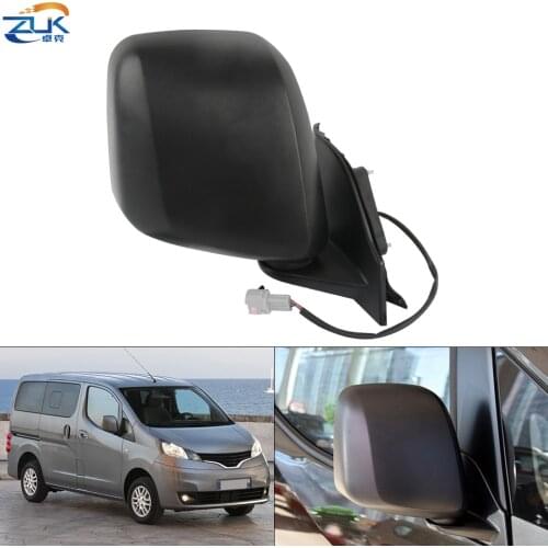 ZUK Exterior Rearview Wing Mirror Assy For NISSAN NV200 2010 2011 2012 2013 2014 2015 2016 2017 2018 5-PINS With Heated