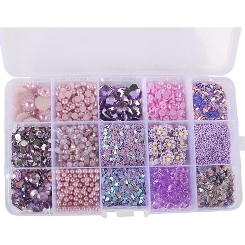 No hole imitation pearl DIY accessories boxed clothing shoes hats mobile phone beauty beads