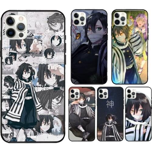 Obanai Iguro Kimetsu no Yaiba Phone Case For iPhone 11 Pro Max 12 mini 6S 7 8 Plus X XS Max SE 2020 XR Cover Coque