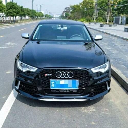 Applied to A6 Audi C7 Refits Rs6 Large Surround Front Bar Middle Net Rear Lip Tail Throat Opening Machine Cover Bumper