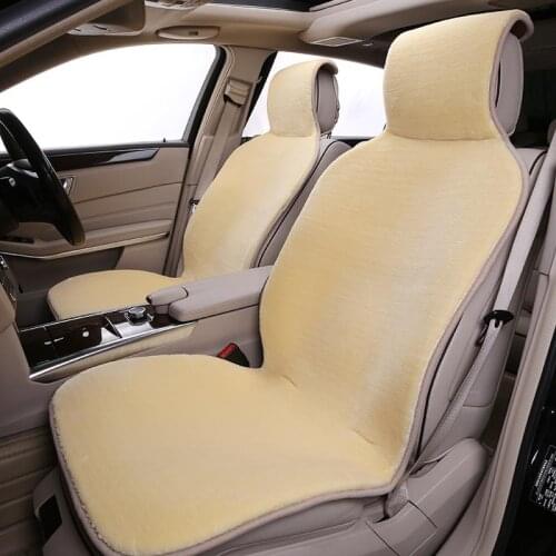 ROWNFUR fur Car Seat Cover Universal size Luxury Car Seat Cover faux Sheepskin Seat Covers Winter Warm