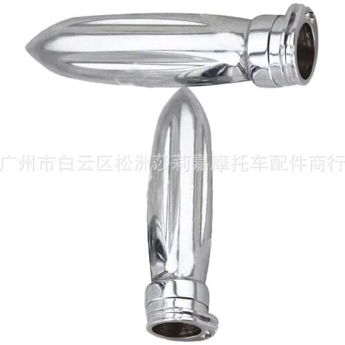 Top quality hot motorbike handle bar grips metal chrome silver 22mm 24mm motorcycle grip for harley prince cruise moto handlebar