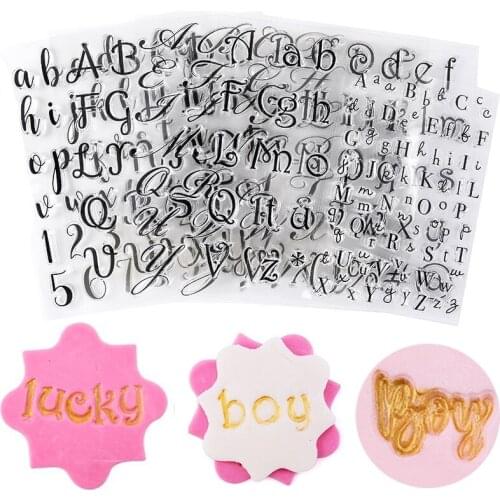 Stamps for Cookies Letter Cake Sweet Letter Stamp Decorating Tools Fondant Embossing DIY Alphabet Cutter Pastry Accessories