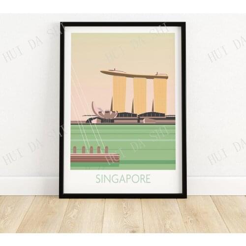 Singapore Print | Asian Travel Poster | Wall Art | Travel Poster | Artwork | Art Print Gift Idea