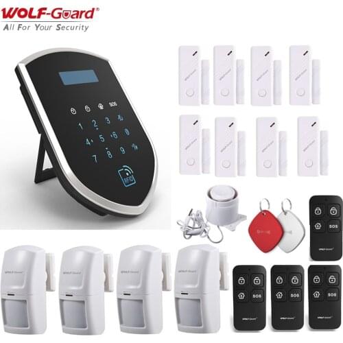 Wolf-Guard 3G GSM 2.4GHz Wifi Smart Wireless Home Security Burglar Alarm System Door Sensor PIR Motion Detector Remote Control
