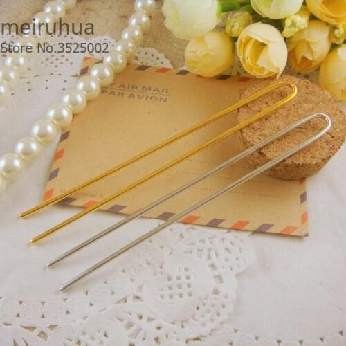 10 U Shapes Hair fork for Hair Jewelry Making Accessories Findings Wholesale