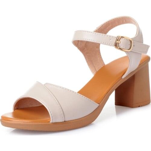 Women Summer Shoes 2021 New High Quality High Heels Sandals Women Open Toe Rome Womans Shoes Fashions 3colors