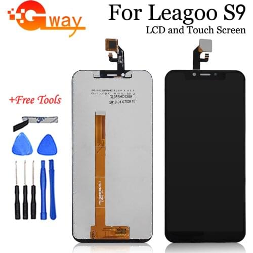 5.85" For Leagoo S9 LCD Display Touch Screen Digitizer Assembly For LeagooS9 LCD And Sensor Phone Repair Parts + Tools