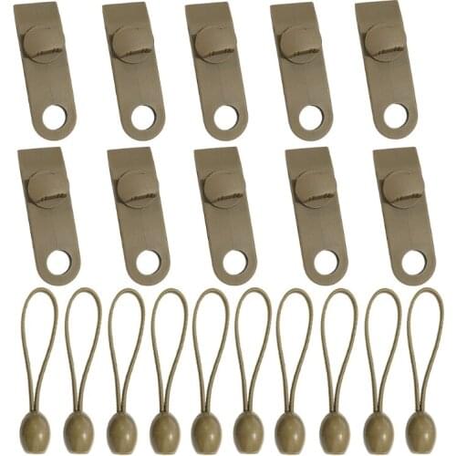 10 Pcs Tent Tarp Clips Awning Tarpaulin Canopy Clamp Set with Heavy Lock Jaw Grip Car/Pool Cover Fasteners Reusable