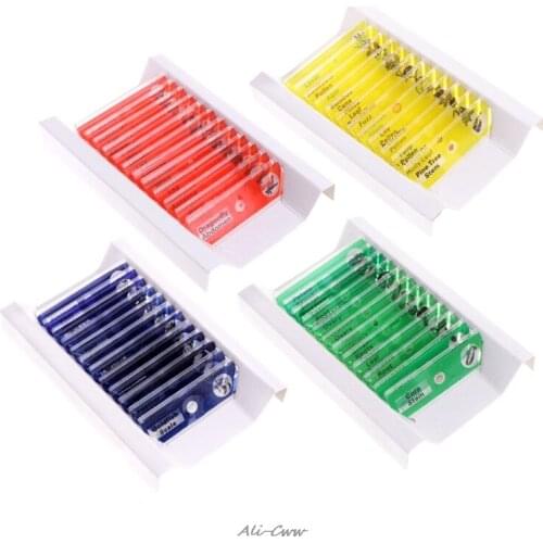 12 Pcs Prepared Microscope Slides Set Specimen For Student Basic Biology Education