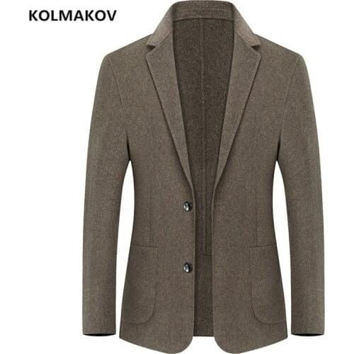 2021 spring new arrival Mens Blazers Autumn Wool fabric Blazer Jackets high quality Double breasted trench coat men size M-3XL