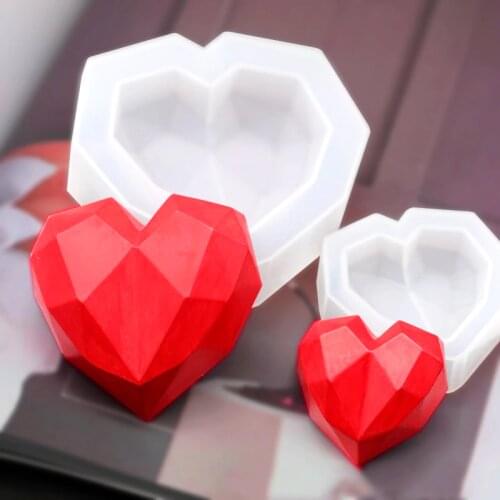 3D Love Silicone Soap Candle Mold Design DIY Love Heart Mold Plaster Plaster Craft Mold Mini Handmade Candle Soap Mold