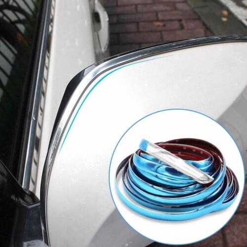 8mm Car Chrome Bright Strip Anti-collision Protection Car Body Styling Decorative Strips Moulding Trim Auto Exterior Decor