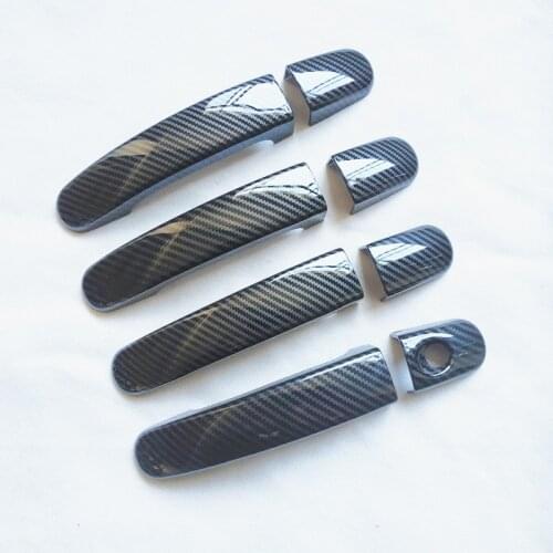 For ford c max c-max cmax 2004 2006 2007 2008 2013 Accessories Door Handle Cover Trim Plastic Imitation Carbon Fiber