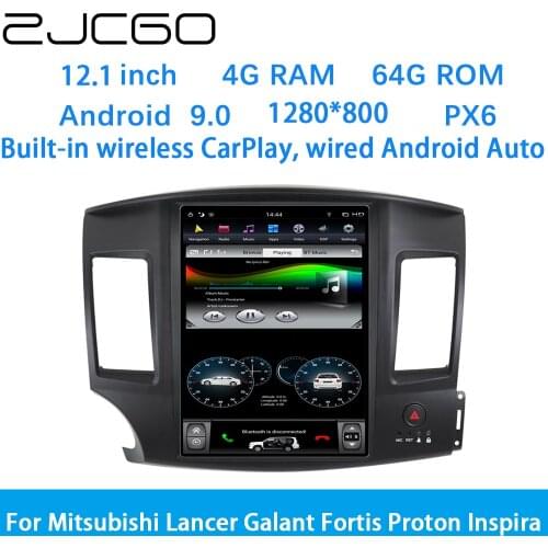 ZJCGO Car Multimedia Player Stereo GPS DVD Radio Navigation Android Screen System for Mitsubishi Lancer Galant Fortis Proton