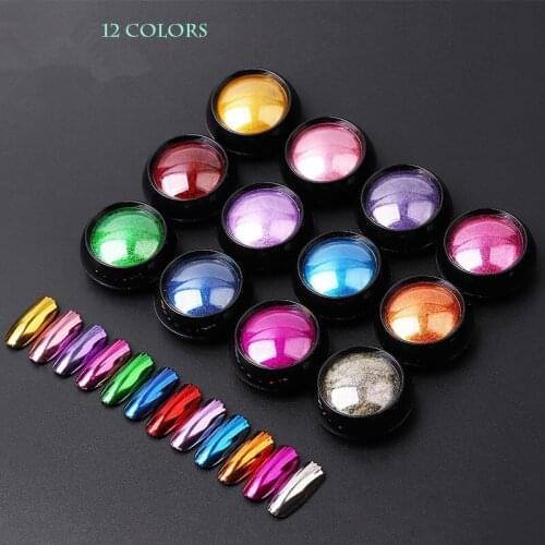 Nail Art Glitter dipping powder Chrome Mirror Glitter Pigment Powder For Nails Decorations DIY Manicure