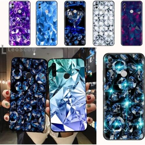 Free shipping Sheli Crystal Diamond design Phone Case For Huawei Honor 7C 7A 8X 8A 9 10 10i Lite 20 NOVA 3i 3e