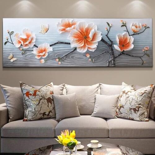 Living Room Decorative Painting Sofa Background Wall 3D Three-dimensional Relief Painting Hotel Lobby Bedroom Bedside Painting