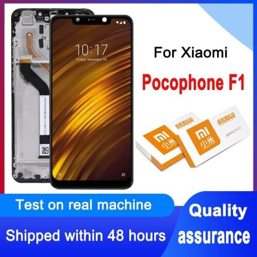 100% Tested 6.18" AAA+++ Display Replacement For Xiaomi Poco F1 LCD Touch Screen Digitizer Assembly For Pocophone F1 LCD Display