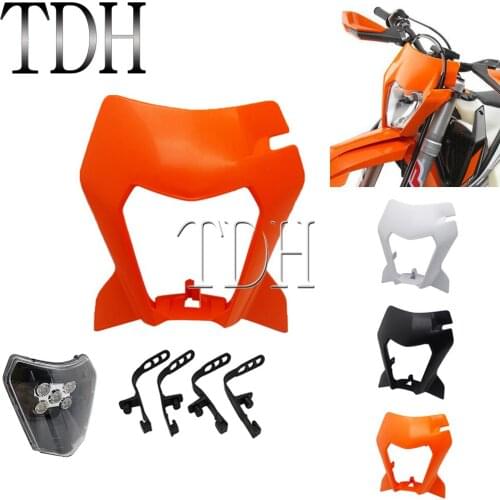 For SX XC-W XC-F EXC Six Days 125-530 Six Day MX Motocross Off Road Headlight Enduro Dirt Bike Head Light Mask Cover