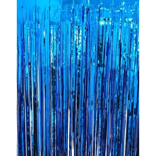 Rain curtain 1*2m Metallic Tinsel Foil Fringe Curtains for Party Photo Backdrop Wedding Decor