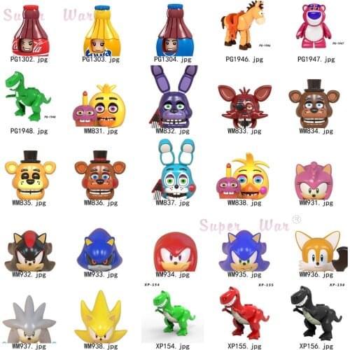 Single Movie Series Anime Figures Head accessories Building Blocks toys Series-144