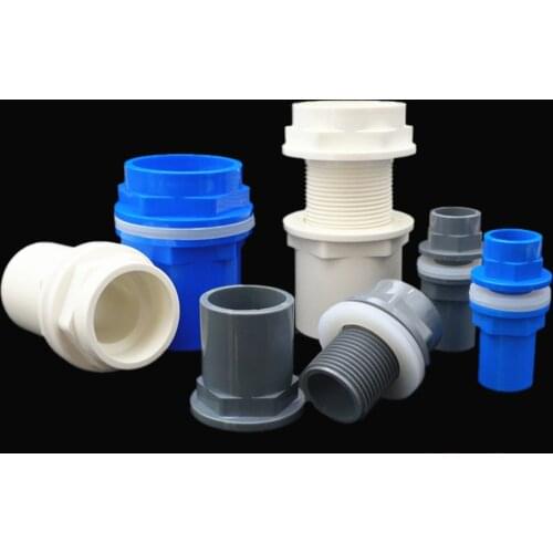 I.D 20/25/32/40/50mm PVC Pipe Connectors Thicken Fish Tank Drain Pipe Joints Garden Irrigation Water Supply Tube Drainage Parts