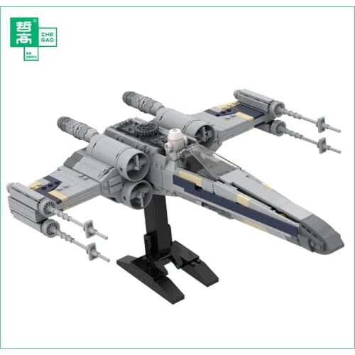 Spot MOC Wars EXS-wing fighter - Minifig Scale Ver Tie Fighter X Wing MicroFighters Building Blocks Bricks DIY Toys Gift
