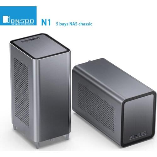 Jonsbo N1 NAS Chassic 5 3.5" HDD 1 2.5" SSD Aluminum Alloy ITX Motherboard SFX PSU Low Profile Graphics Data Server
